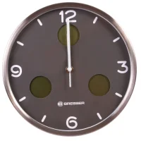 Wall Clock Bresser Mytime Io NX Thermo / Hygro, 30 cm, Gray