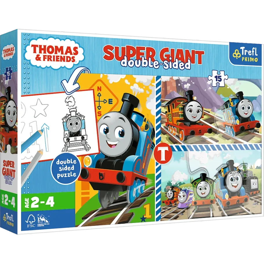 Thomas and his friends SUPER GIANT Double-sided puzzle Trefl 42008