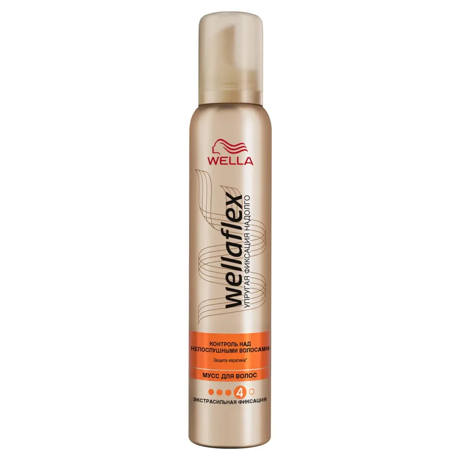 Wellaflex Hair Mousse Control over Naughty Extraseal Fixation Hairs 200 ml