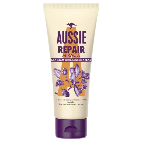 Aussie Repair Miracle Balsam-Rinser 200ml, Obeller Balm for Damaged Hair