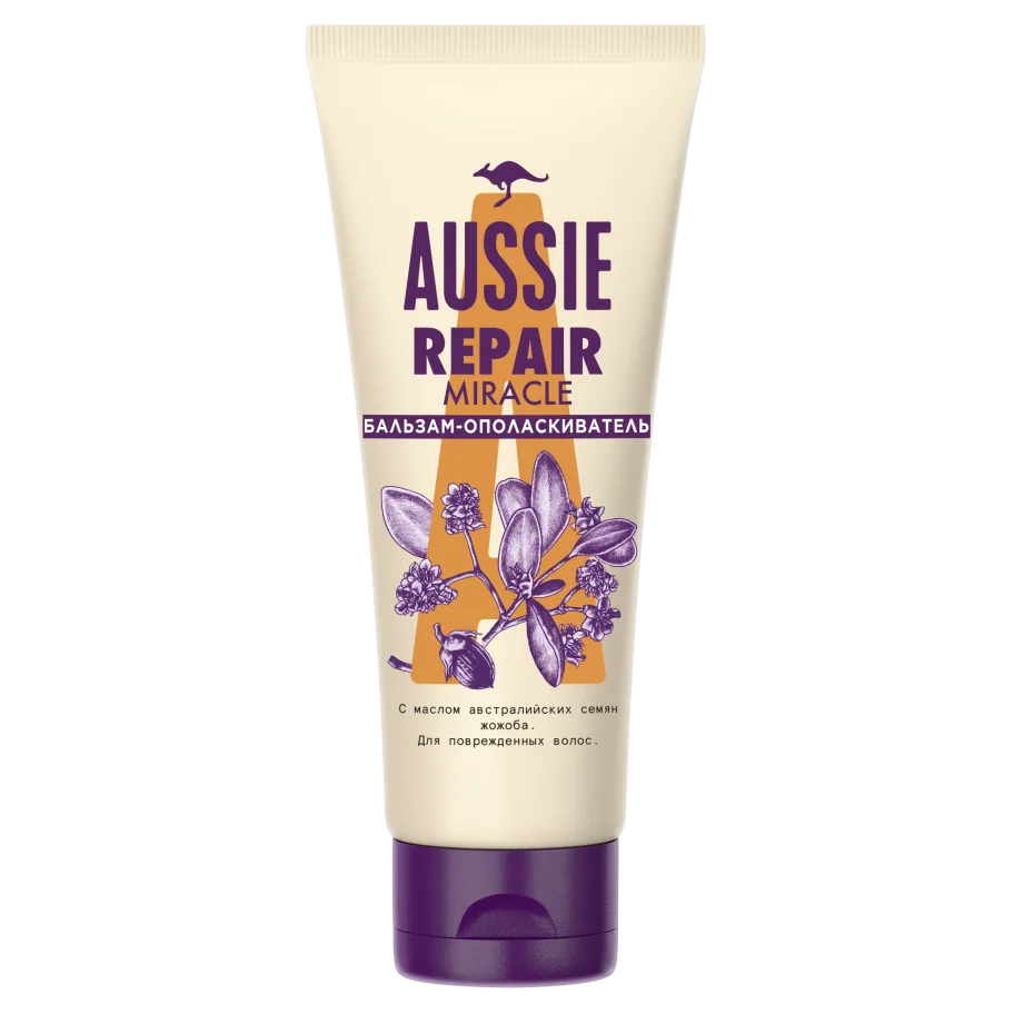 Aussie Repair Miracle Бальзам-Ополаскиватель 200мл, Бальзам-Ополаскиватель Для Поврежденных Волос