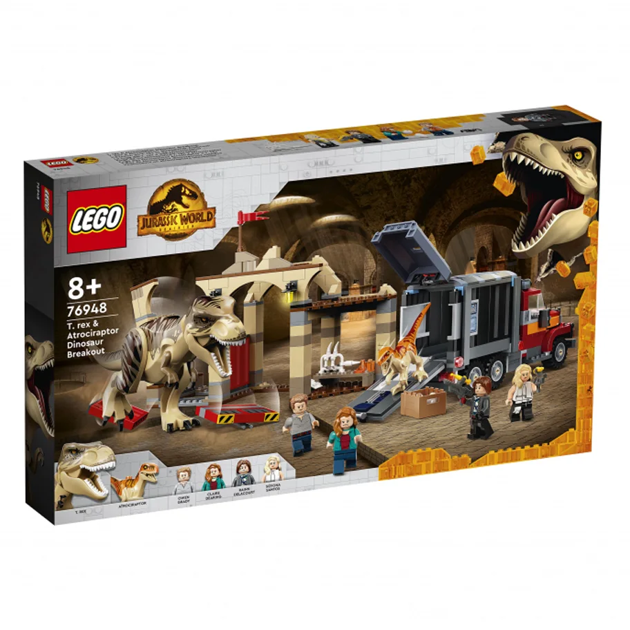 LEGO Jurassic World Escape of the Atrocyraptor and Tyrannosaurus 76948