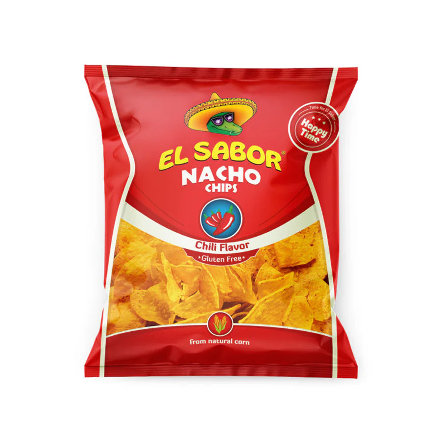 ЧИПСЫ КУКУРУЗНЫЕ «НАЧОС» С ЧИЛИ 100 г EL SABOR