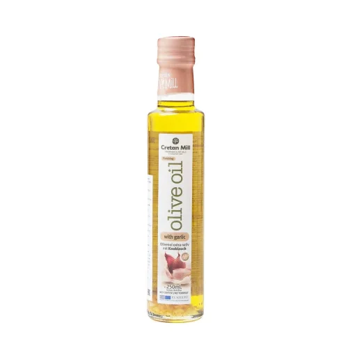 Olive oil E. V. with garlic CRETAN MILL 0.25l