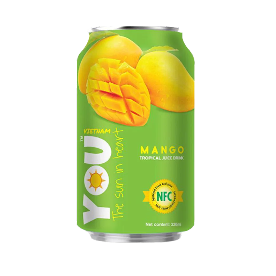 Тропический Напиток YOU VIETNAM негаз. с соком  Манго  0,33л.  ж/б  24 шт. 