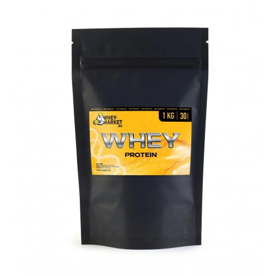 Whey protein 1 kg with orange flavor