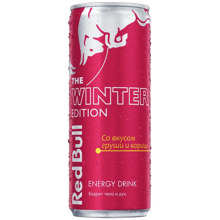  RED BULL Winter Edition with Pear and cinnamon flavor w/w 0.25