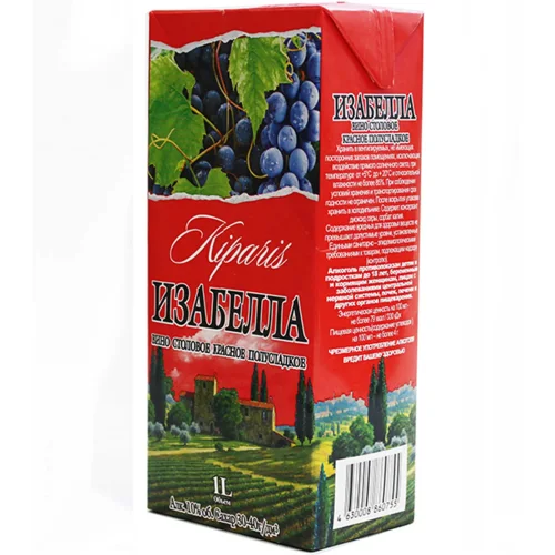 Wine table semi-sweet red «Isabella« Cyparis series 10% 1.0