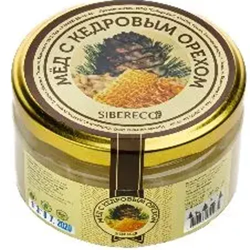 Honey with pine nuts 220ml/250g