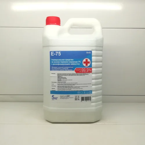Tool based on hydrogen peroxide 3% with des. E-75 5kg / 4pcs / 108pcs effect