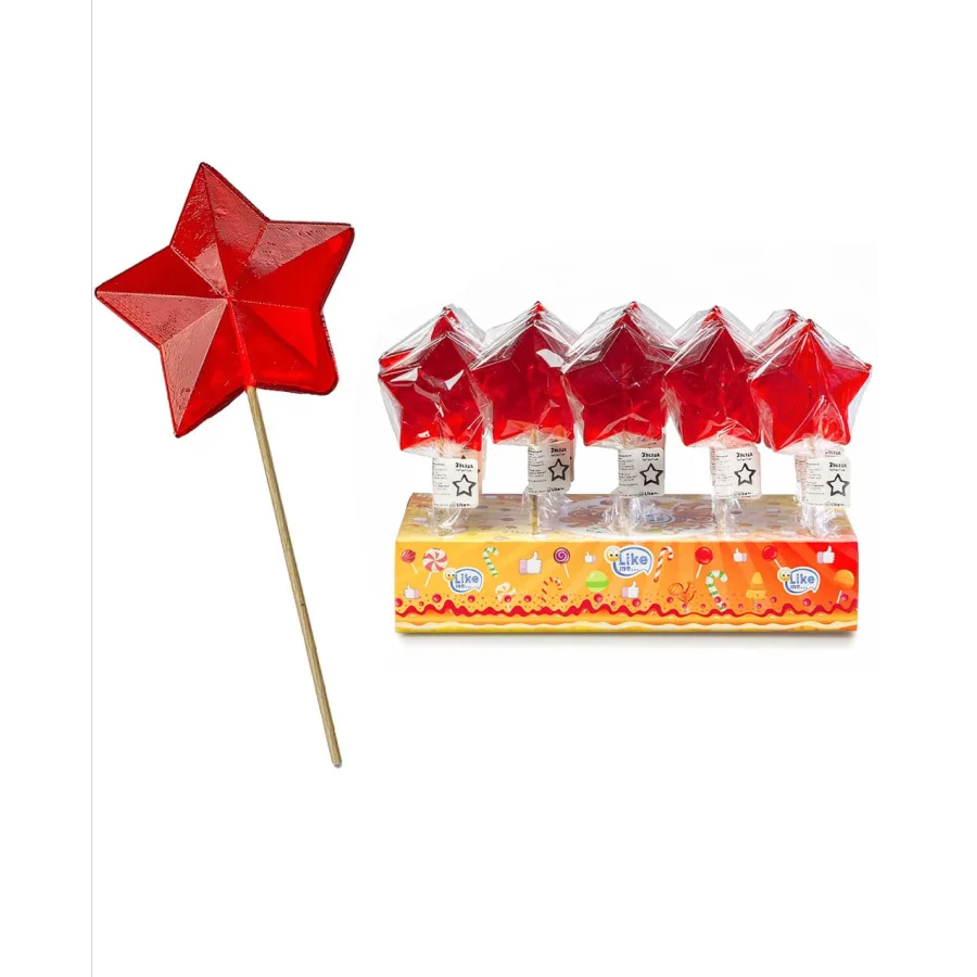 Caramel Lollipop Figure Star Red Wand
