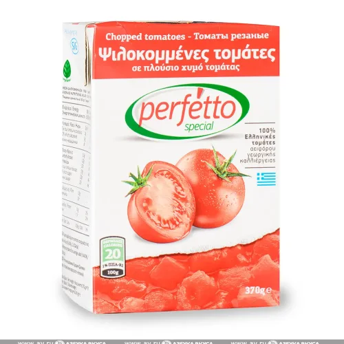 Sliced tomatoes peeled in their own juice perfetto special