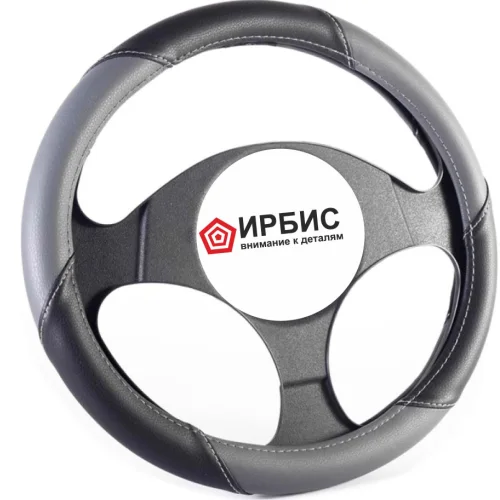 Steering wheel braid "Sport" r-r 37-39cm (M), color black/gray