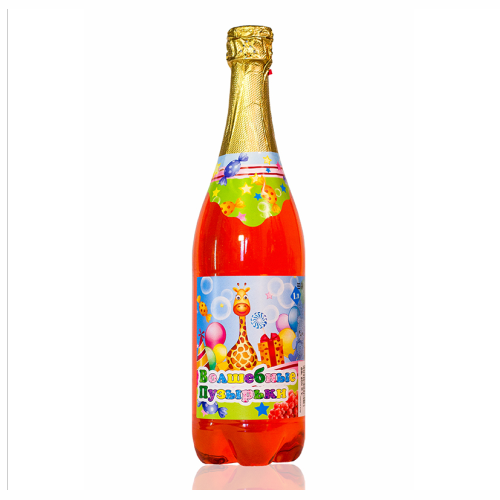 Children's champagne «Magic bubbles« with the taste of the houson