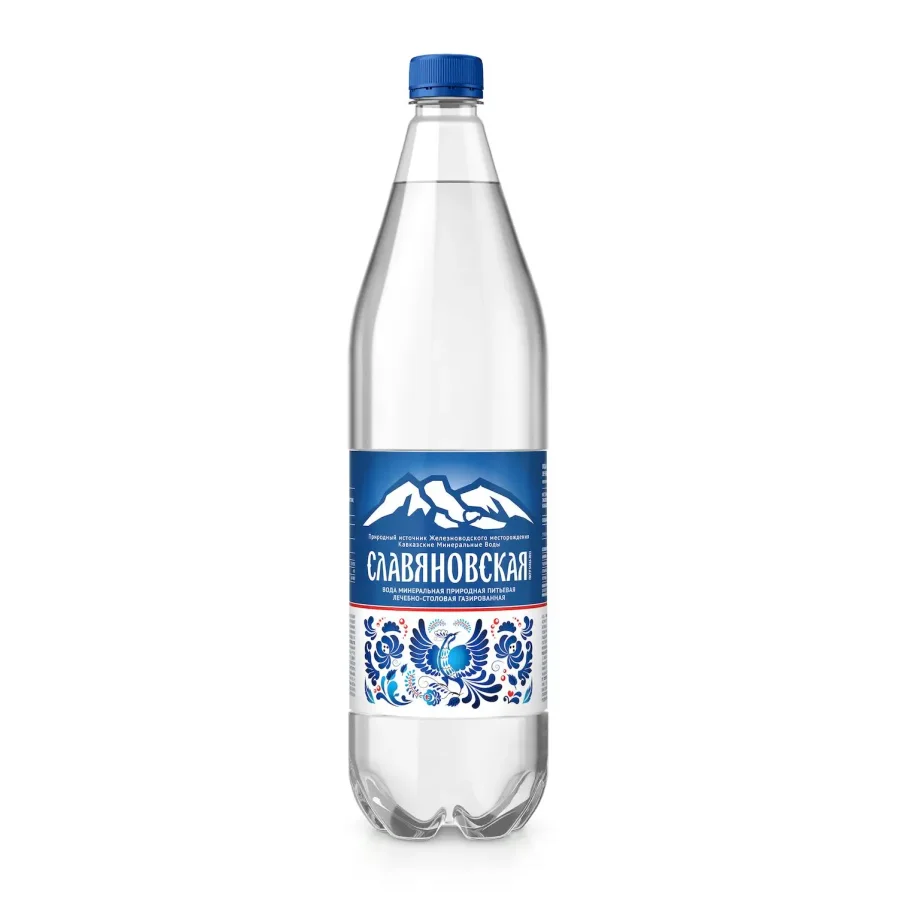 Therapeutic and dining room carbonated water «Slavyanovskaya« 1.5l
