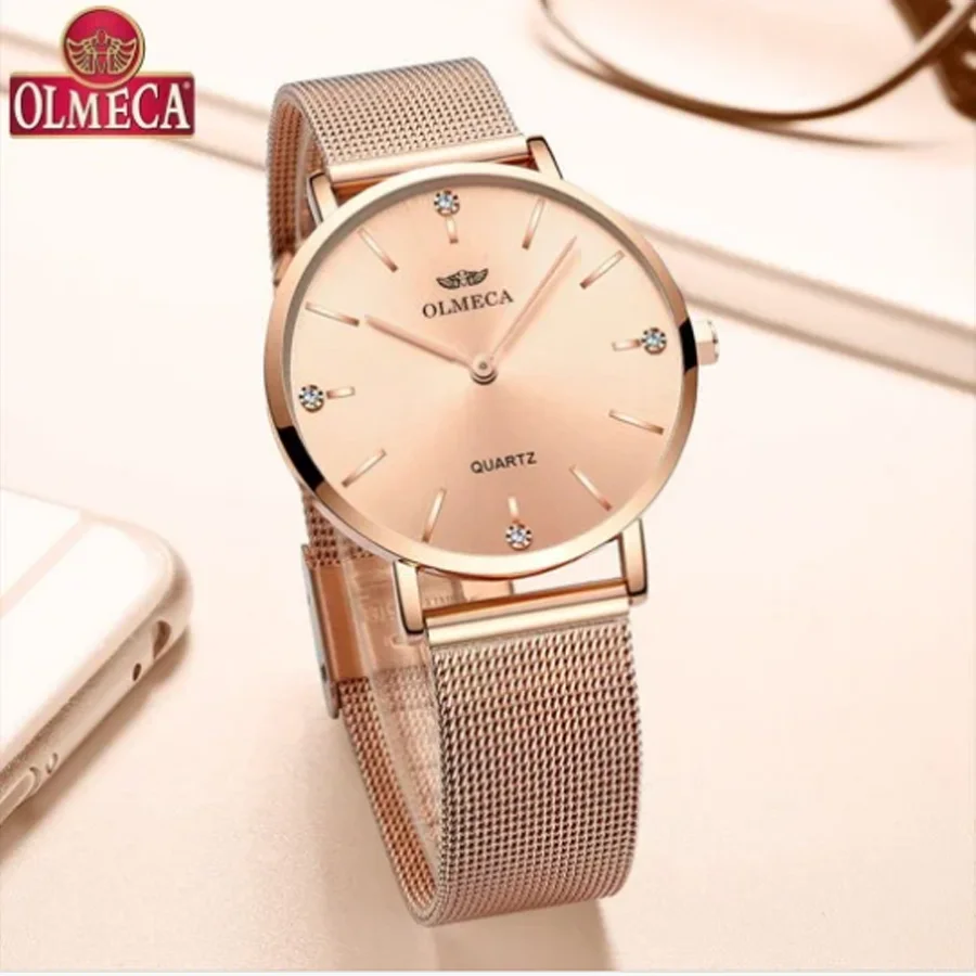 OLMECA one generation watches Women's new fashion women's watches hot sale two needle explosive style women's watches quartz watches