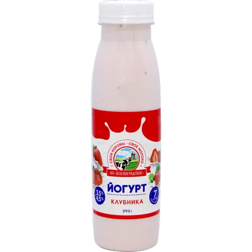 Yoghurt "Zelenograd" strawberry ppm 3.5% -4.5%
