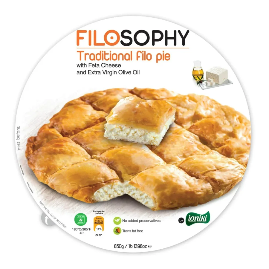 Traditional Phyllo pie with Feta cheese and IONIKI olive oil 850g