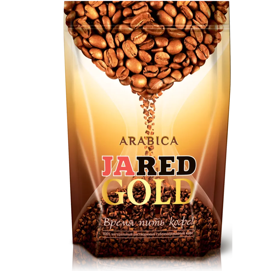 Кофе JARED GOLD arabica  зип пакет 190 гр, кристалл х 9