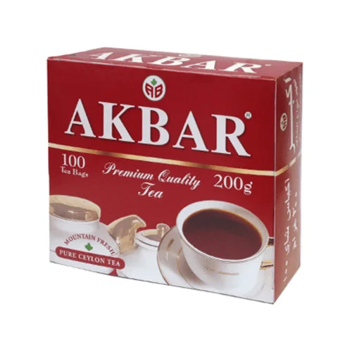 Akbar Black Ceylon Tea, 100p*2g