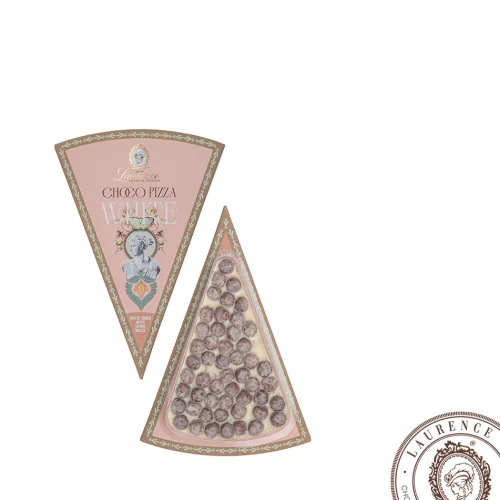 Шоколадная пицца "Белая" белый шоколад с шоколадными шариками Choco pizza 80 гр