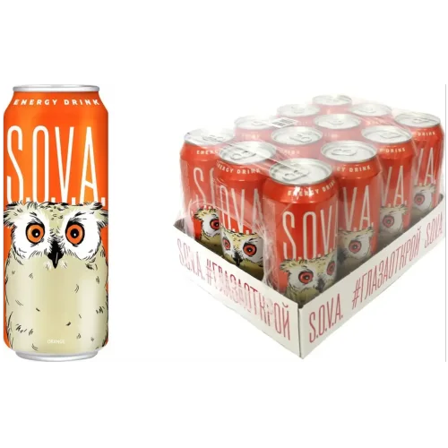 Энергетический напиток S.O.V.A. апельсин