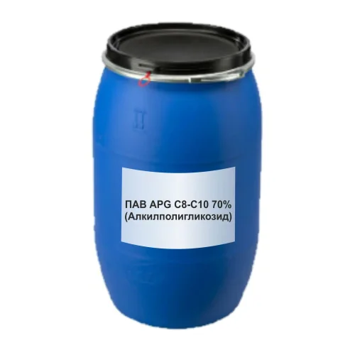 Surfactant APG C8-C10 70% (alkylpolyglycoside) 100 / barrel 220 kg