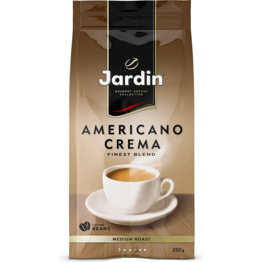 Кофе Jardin натур. жареный в зернах Американо Крема 250гр