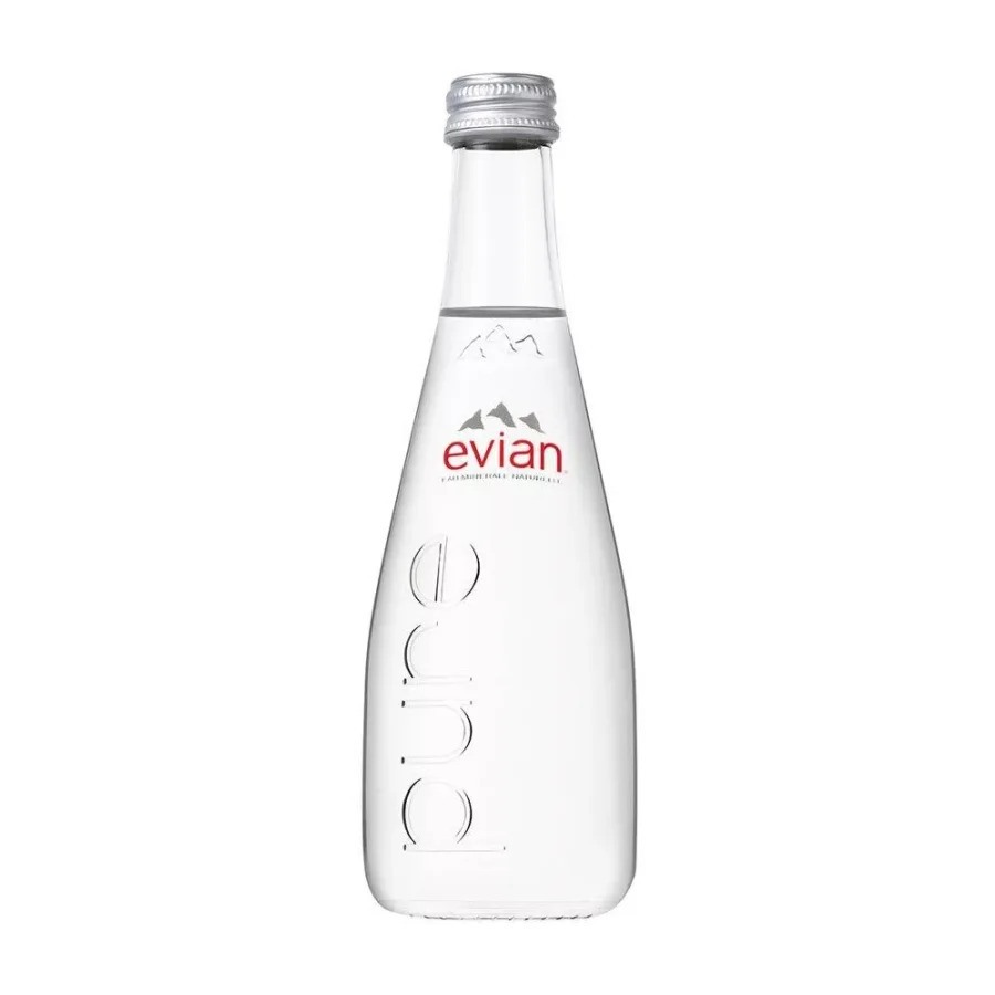 Evian water, non-carbonated
