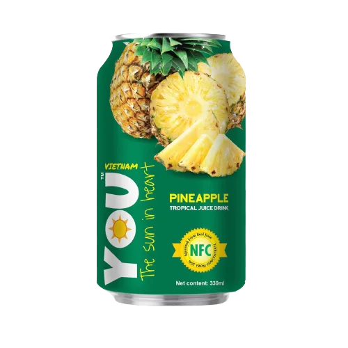 Tropical Drink YOU VIETNAM negaz.  with Pineapple juice 0.33 l. w/ b 24 pcs.
