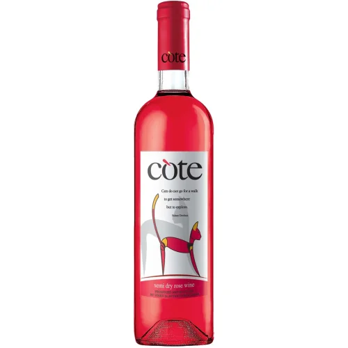 Wine table semi-dry pink kote. Cote series 13% 0.75