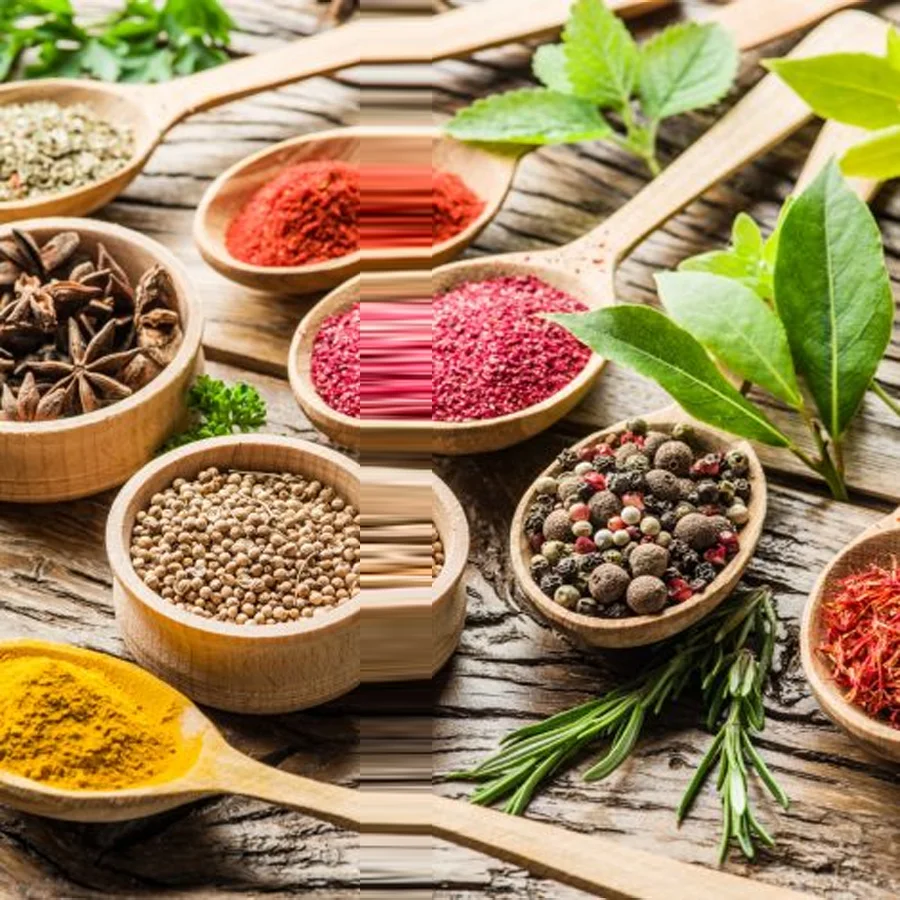 Spices in assortment