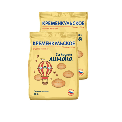 Butter cookies "Kremenkul with Lemon flavor" 