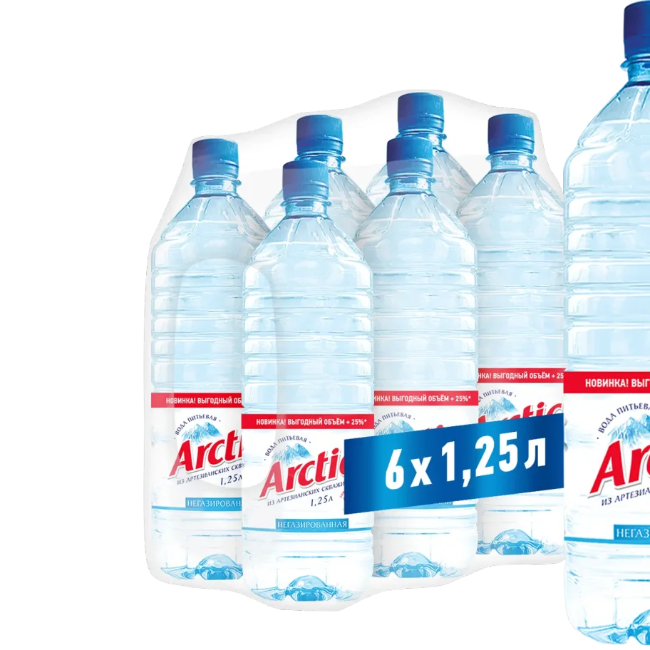 Arctic water drinking water non-carbonated 1.25 liters.