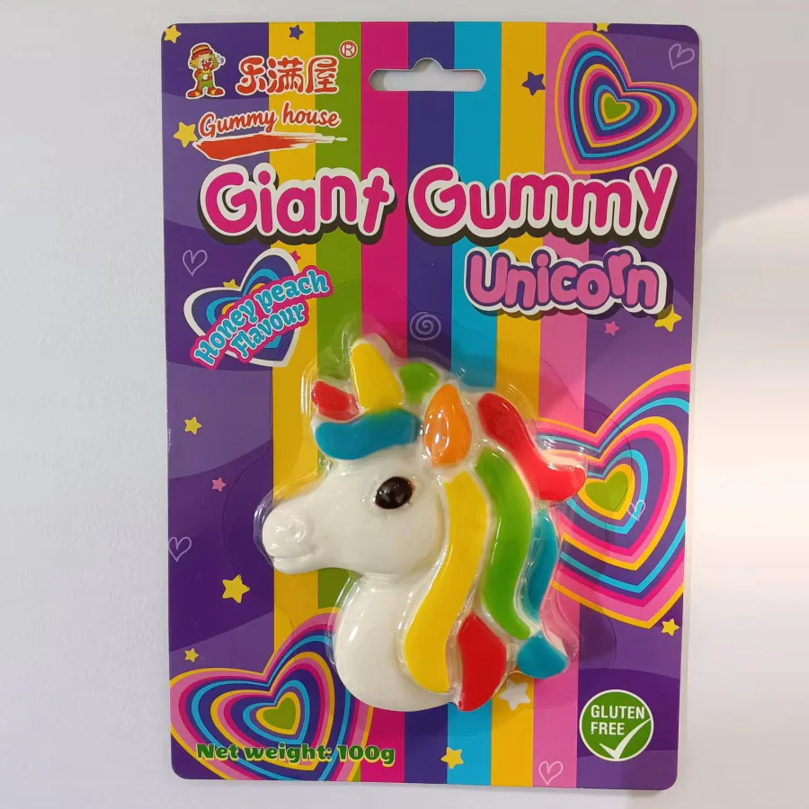 Жевательный Мармелад Gummy House Гигантская Единорожка 100 гр 1/24