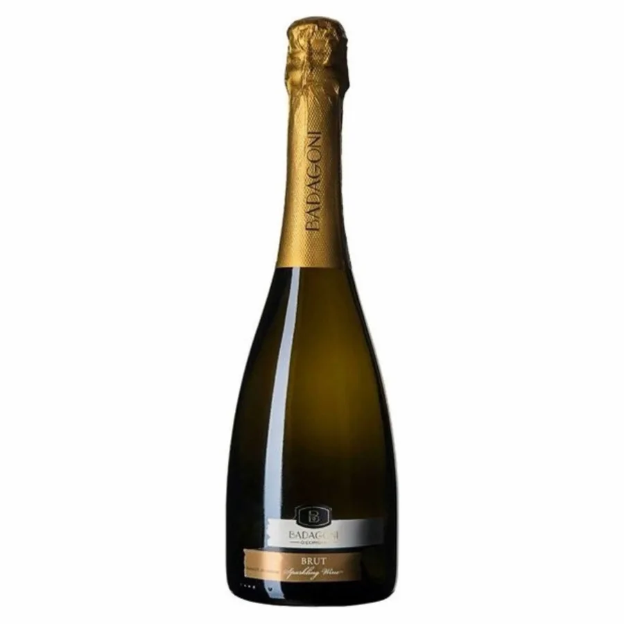 Wine sparkling brut white «Badagoni Brute« 12.5% ​​0.75