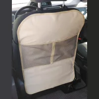 Seat protection with pockets, r-r 68*45cm, beige color