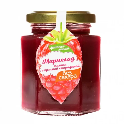 Raspberry marmalade with red currant FITNESS LINE 200 g WITHOUT SUGAR I would eat myself
