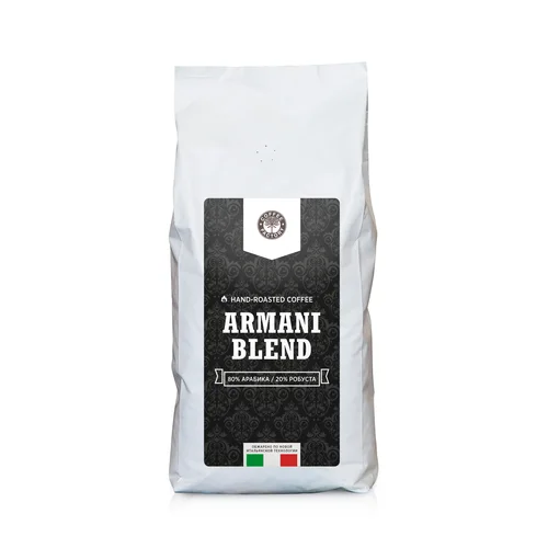 Кофе натуральный жареный "Coffee Factory" Армани Бленд 1 кг (зерно)