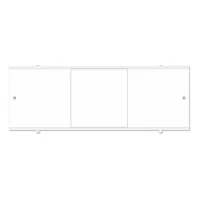 Экран для ванны раздвижной / универсальная фронтальная панель FOUROMS CRYSTAL A 150 см , белый