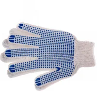 Glove 5-thread with PVC (dot)