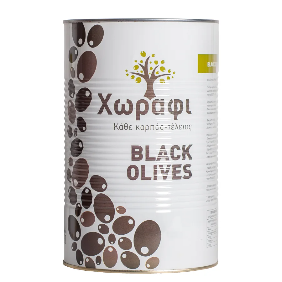 Black olives with a stone, in brine 70-90 2500 g