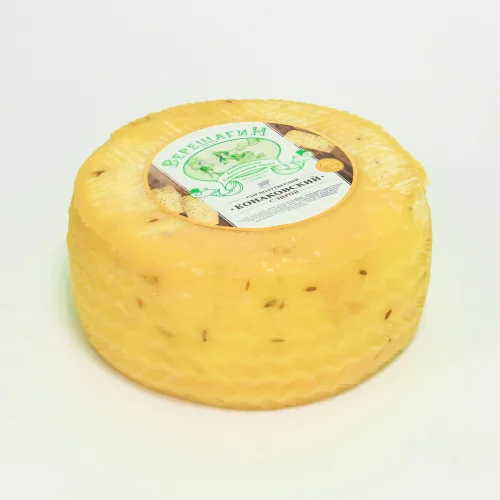 Konakovsky semi-hard cow's milk cheese with cumin / VERESHCHAGIN