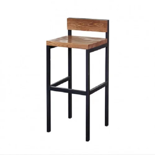 Bar stool with back XXL No.3 "Iroquo" +brushing