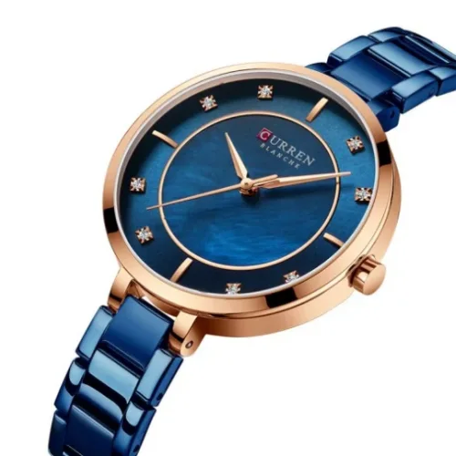 CURREN/Karuien 9051 женские водонепроницаемые часы с корпусом, простые круглые модные женские часы с маленьким циферблатом