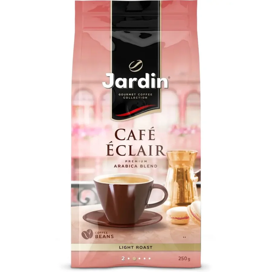 Кофе Jardin натур. жареный в зернах Кафе Эклер 250гр