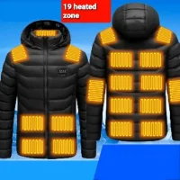 19 zone infrared heated winter Unisex jacket 