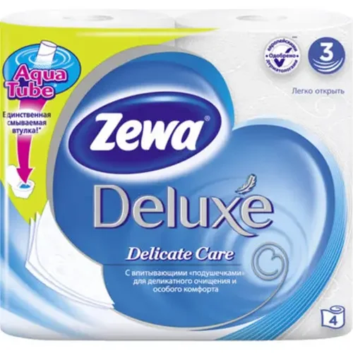 Zeva Deluxe Toilet Paper 3-layer White 4 Pcs winter Collection