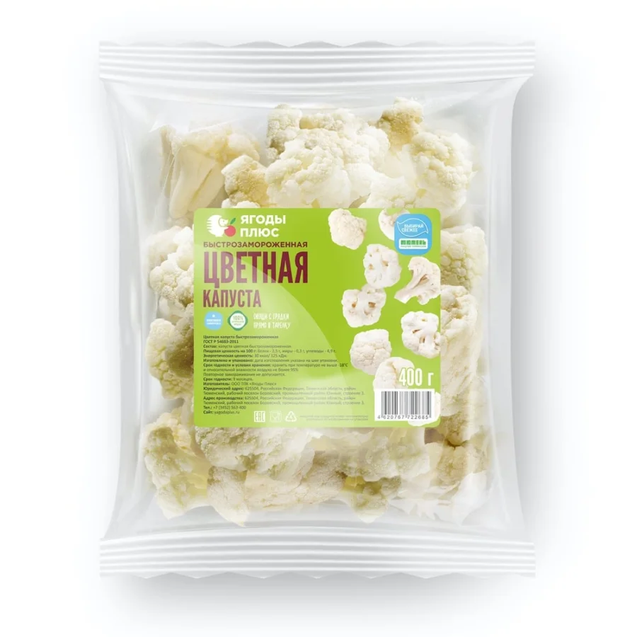 Cauliflower quick-frozen