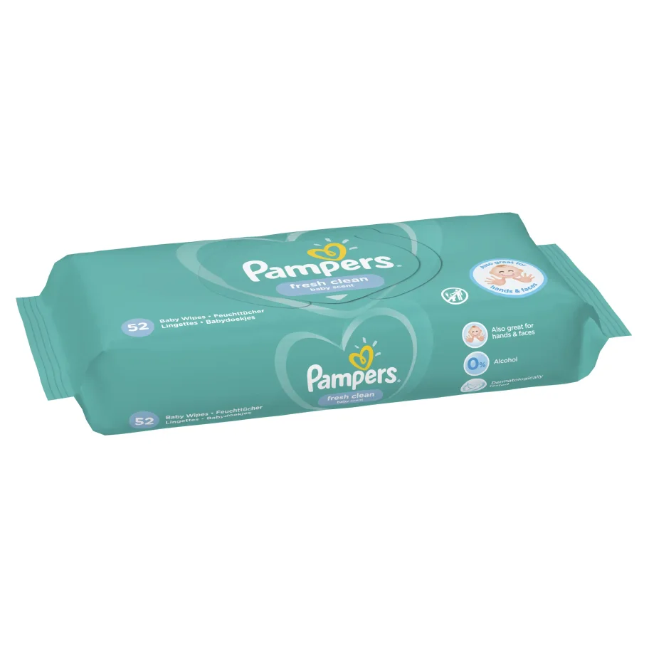 Children's wet wipes Pampers Fresh Clean 52 pcs.